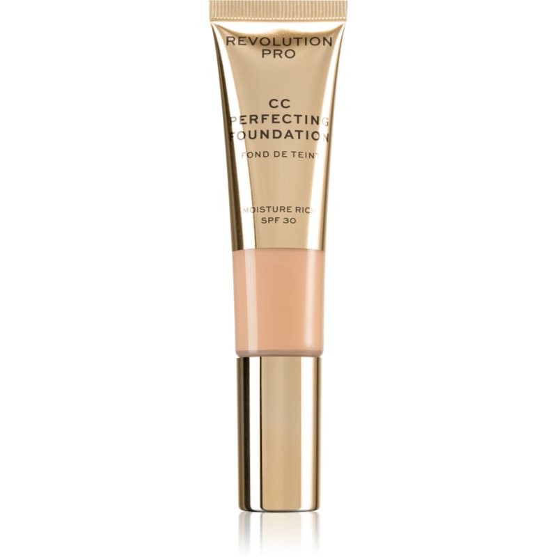 

Revolution PRO CC Perfecting зволожуючий тональний крем з розгладжуючим ефектом SPF 30 відтінок F2.5