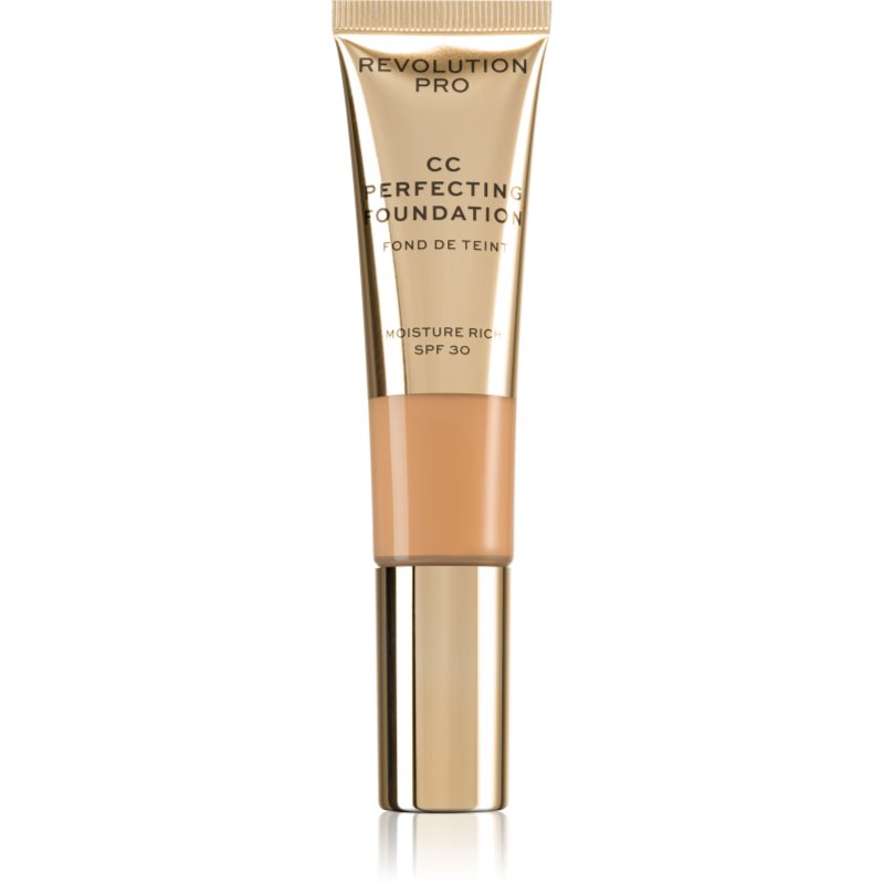 

Revolution PRO CC Perfecting зволожуючий тональний крем з розгладжуючим ефектом SPF 30 відтінок F5
