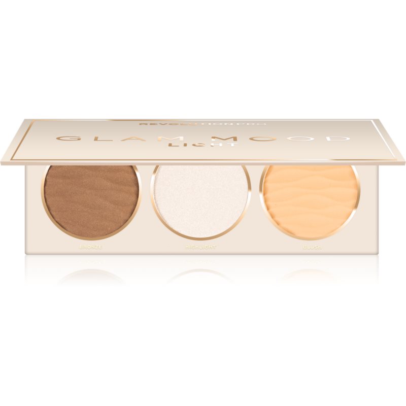 

Revolution PRO Glam Mood палетка для обличчя відтінок Light