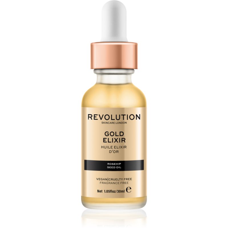 Revolution Skincare Gold Elixir pleťový elixír so šípkovým olejom 30 ml