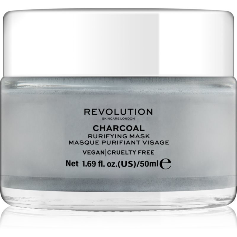 Revolution Skincare Purifying Charcoal čistiaca pleťová maska 50 ml