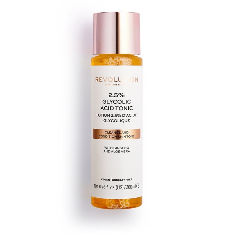 

Revolution Skincare 2,5% Glycolic Acid Tonic очищуючий тонік з AHA