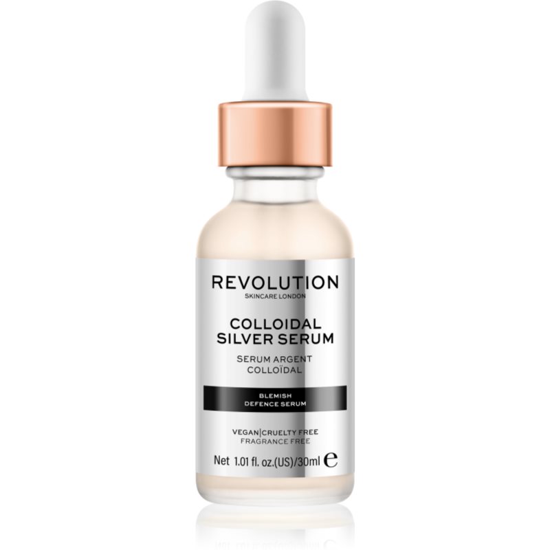 Revolution Skincare Colloidal Silver Serum 30 ml pleťové sérum pre ženy na veľmi suchú pleť; na problematickú pleť s akné