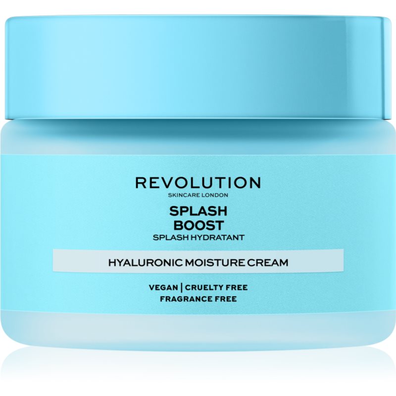 Revolution Skincare Boost Hyaluronic Acid Splash intensyviai drėkinantis kremas su hialurono rūgštimi 50 ml
