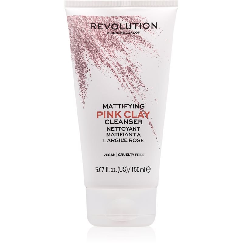 Revolution Skincare Pink Clay spuma de curatare matifianta 150 ml