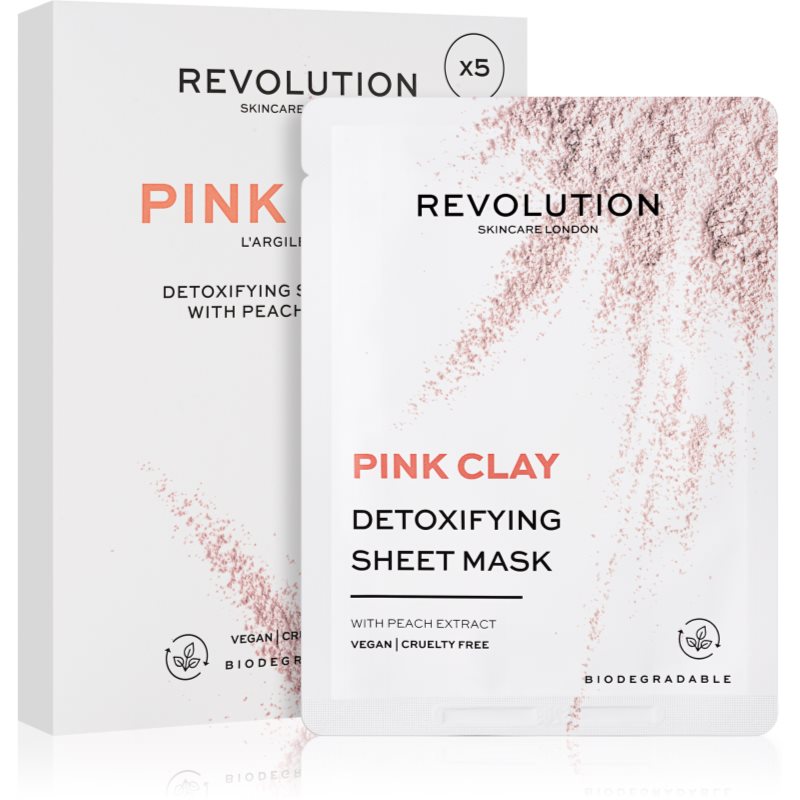 

Revolution Skincare Pink Clay набір тканинних масок