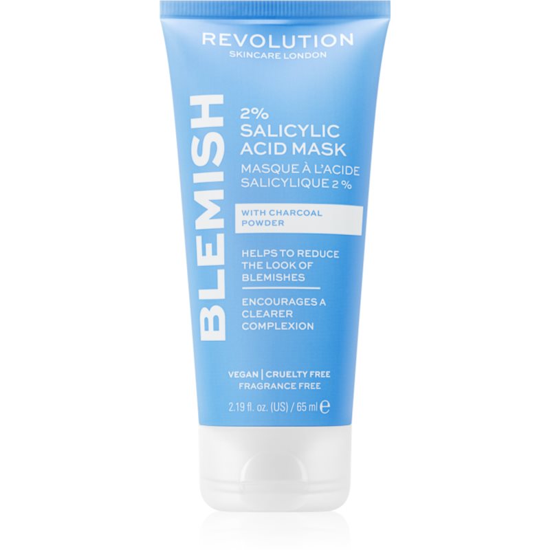 Revolution Skincare Blemish 2% Salicylic Acid valomoji kaukė su 2 % salicilo rūgštimi 65 ml