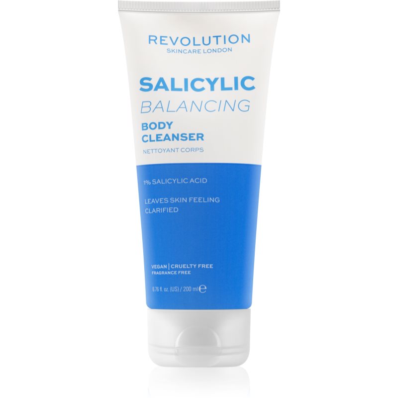 Revolution Skincare Body Salicylic (Balancing) dušo želė su AHA rūgštimis 200 ml