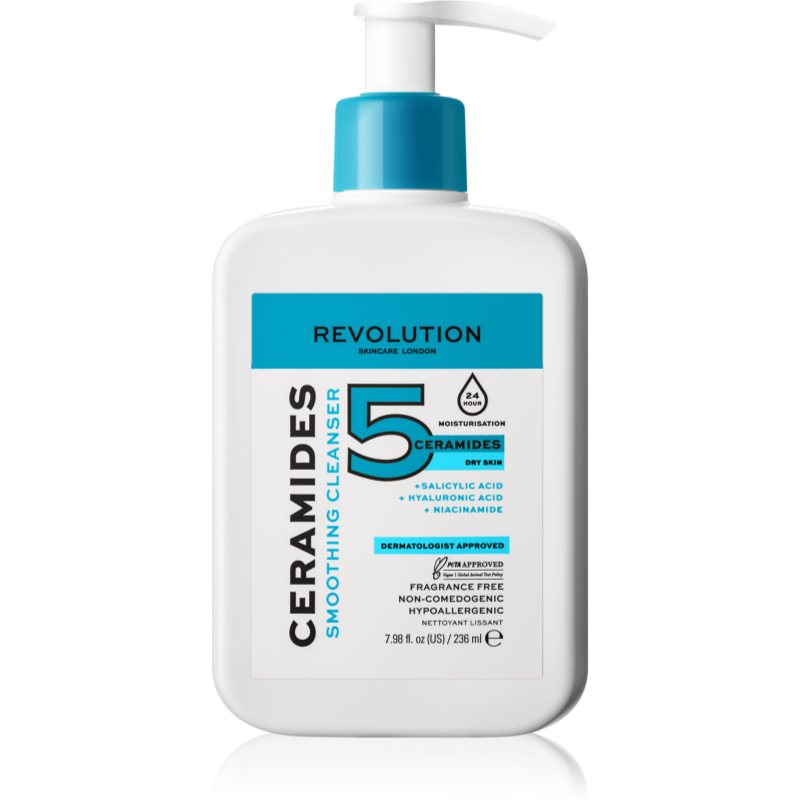 Revolution Skincare Ceramides м'який очищуючий гель для зволоження шкіри та звуження пор 236 мл