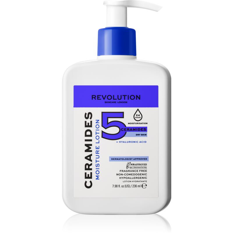 Revolution Skincare Ceramides зволожуюче молочко для шкіри обличчя з керамідами 236 мл