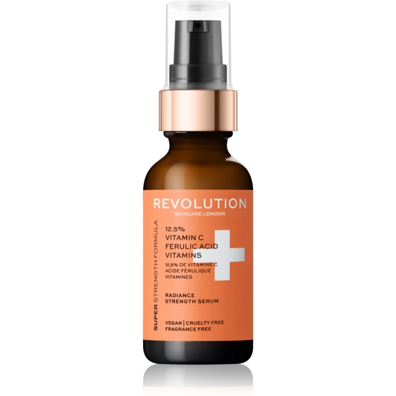 Revolution Skincare Vitamin C 12,5% + Ferulic Acid Vitamins антиоксидантна сироватка для розгладження та роз'яснення шкіри 30 мл