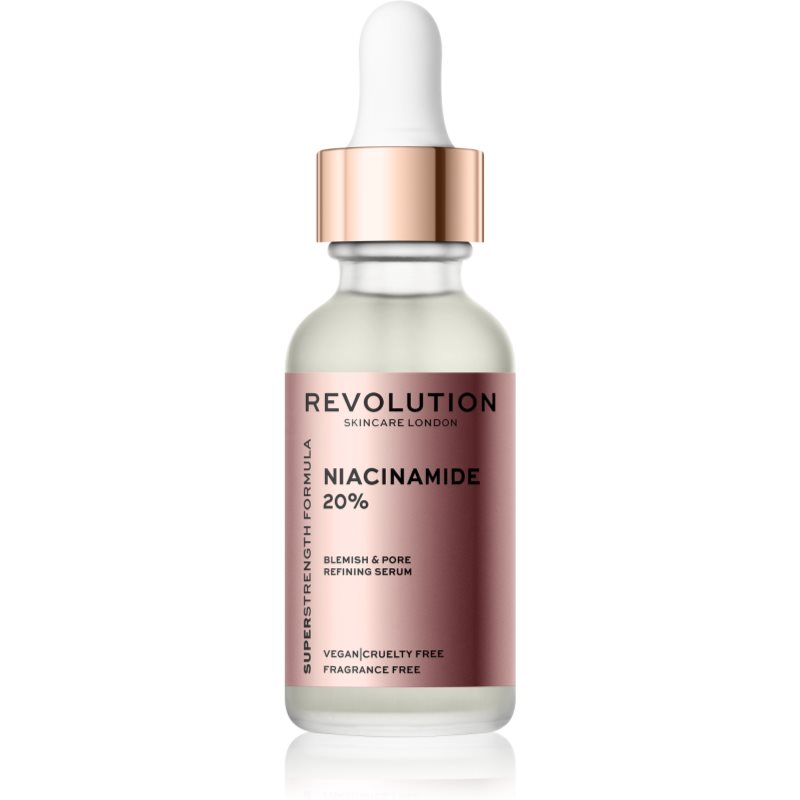 Revolution Skincare Niacinamide 20% інтенсивна сироватка для розширених пор 30 мл
