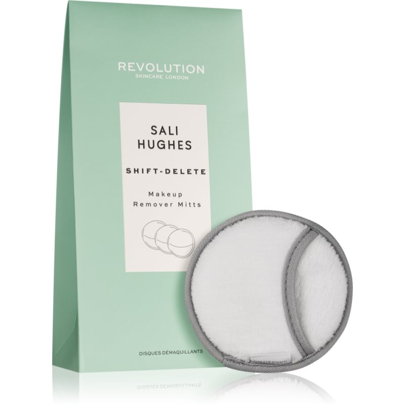 Revolution Skincare X Sali Hughes Shift-Delete washable microfibre makeup removal pads 3 pc
