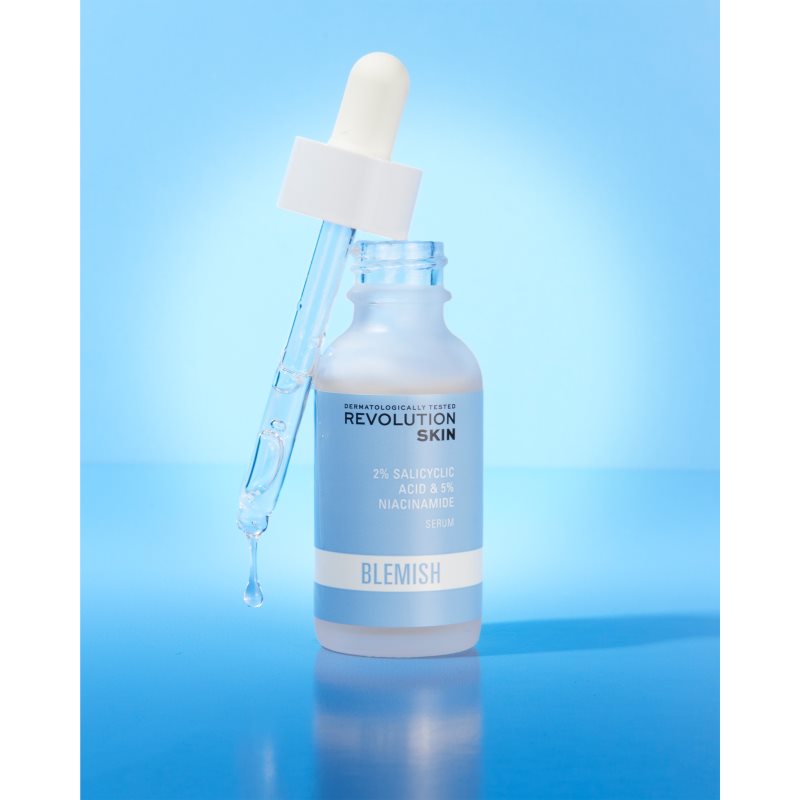 Revolution Skincare Blemish 2% Salicylic Acid & 5% Niacinamide заспокоююча сироватка для проблемної шкіри 30 мл