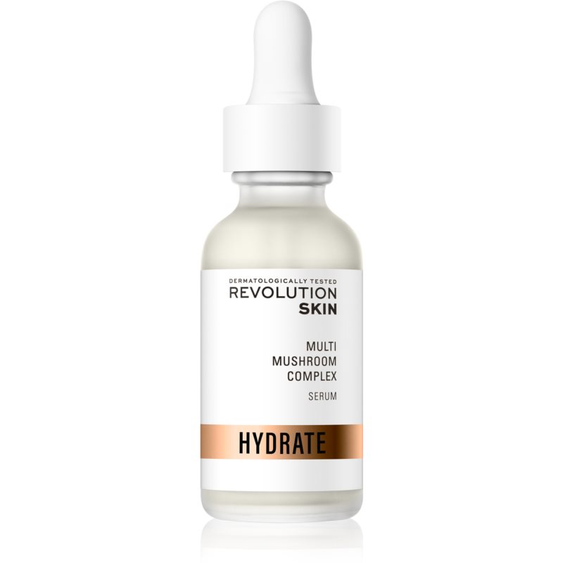 Revolution Skincare Hydrate Multi Mushroom Complex Deeply Nourishing And Moisturising Serum With A Brightening Effect 30 Ml