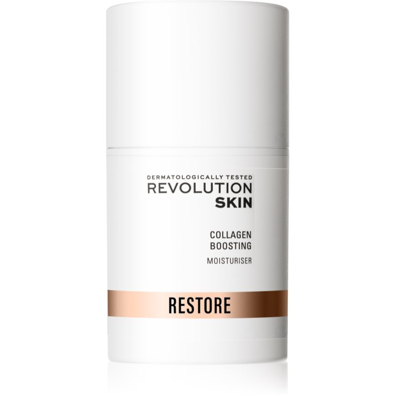 Revolution Skincare Restore Collagen Boosting revitalising moisturising face cream to support collag