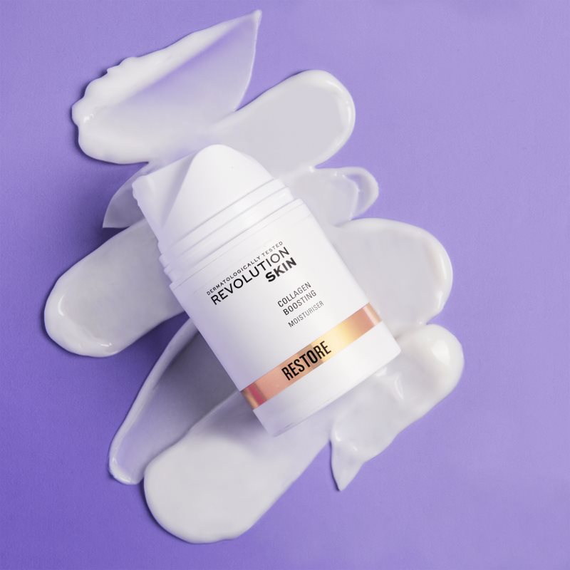 Revolution Skincare Restore Collagen Boosting Crème Hydratante Revitalisante Visage Conçu Pour Stimuler La Production De Collagène 50 Ml