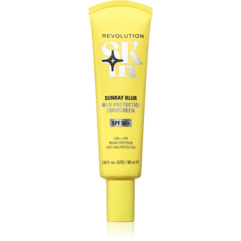 Revolution Skincare Sunray Blur Daily Protection opalovací krém na obličej s niacinamidem SPF 50+ 50 ml