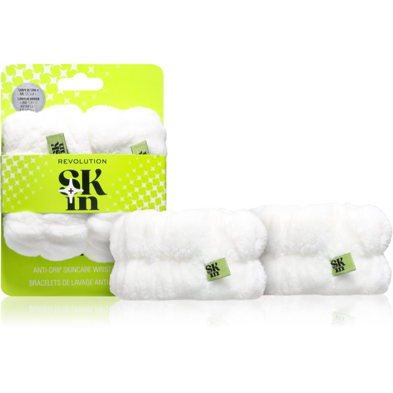 Revolution Skincare Skin Anti-Drop bransoletki chroniące przed wodą podczas mycia twarzy 2 szt.
