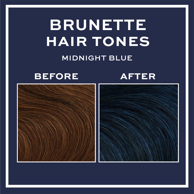 Revolution Haircare Tones For Brunettes тональний бальзам для волосся коричневих відтінків відтінок Midnight Blue 150 мл