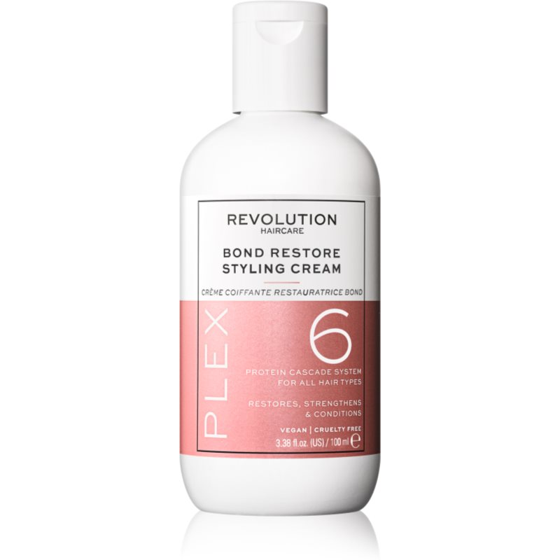 Revolution Haircare Plex No.6 Bond Restore Styling Cream bezoplachová regenerační péče pro poškozené vlasy 100 ml