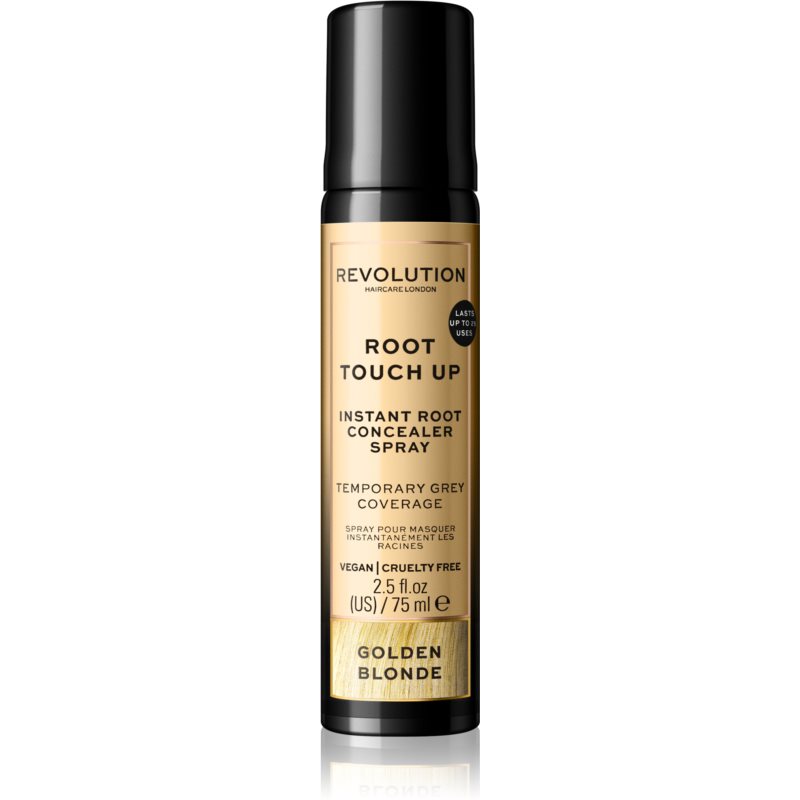 Revolution Haircare Root Touch Up sprej pro okamžité zakrytí odrostů odstín Golden Blonde 75 ml
