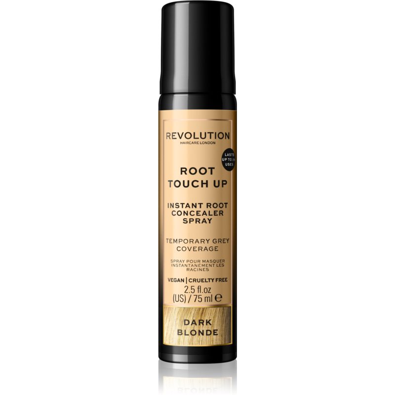 Revolution Haircare Root Touch Up sprej pro okamžité zakrytí odrostů odstín Dark Blonde 75 ml