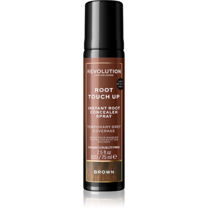 Revolution Haircare Root Touch Up sprej pro okamžité zakrytí odrostů odstín Brown 75 ml