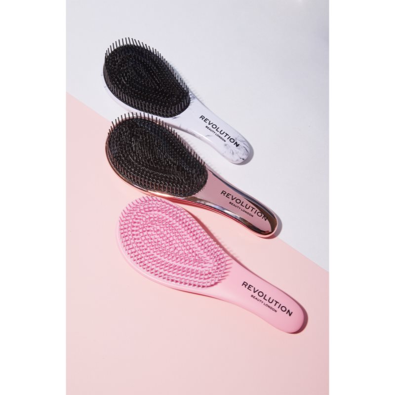 Revolution Haircare Detangle Me! Brush For Brittle And Stressed Hair Shade Marble