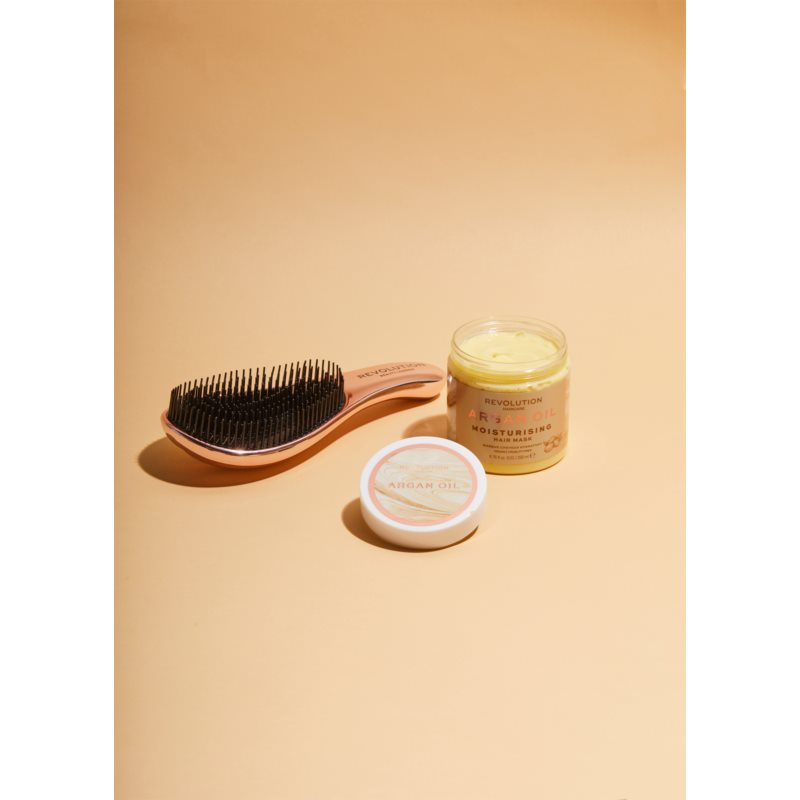 Revolution Haircare Detangle Me! Brush For Brittle And Stressed Hair Shade Rose Gold