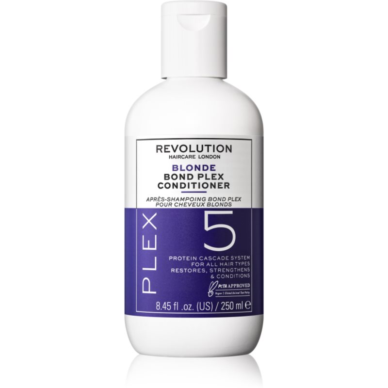 Revolution Haircare Plex Blonde No.5 Bond Conditioner intenzivní vlasová kúra pro suché a poškozené vlasy 250 ml