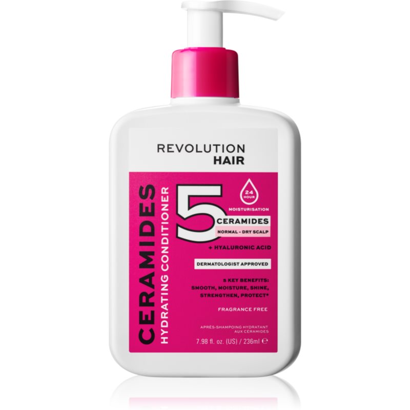 Revolution Haircare 5 Ceramides + Hyaluronic Acid vlažilni balzam s ceramidi 236 ml