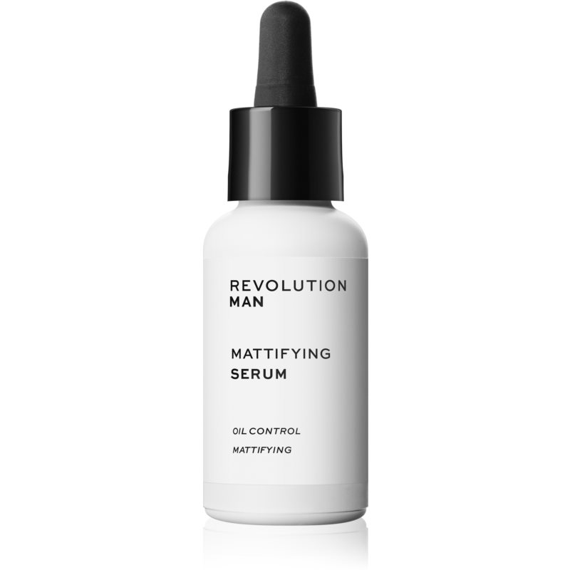 Revolution Man Mattifying vlažilni serum za obraz za zmanjšanje por in mat videz kože 30 ml