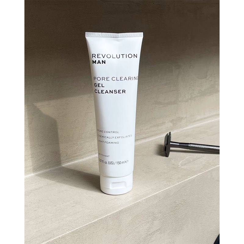 Revolution Man Pore Clearing Cleansing Gel For Hydration And Pore Minimising 150 Ml
