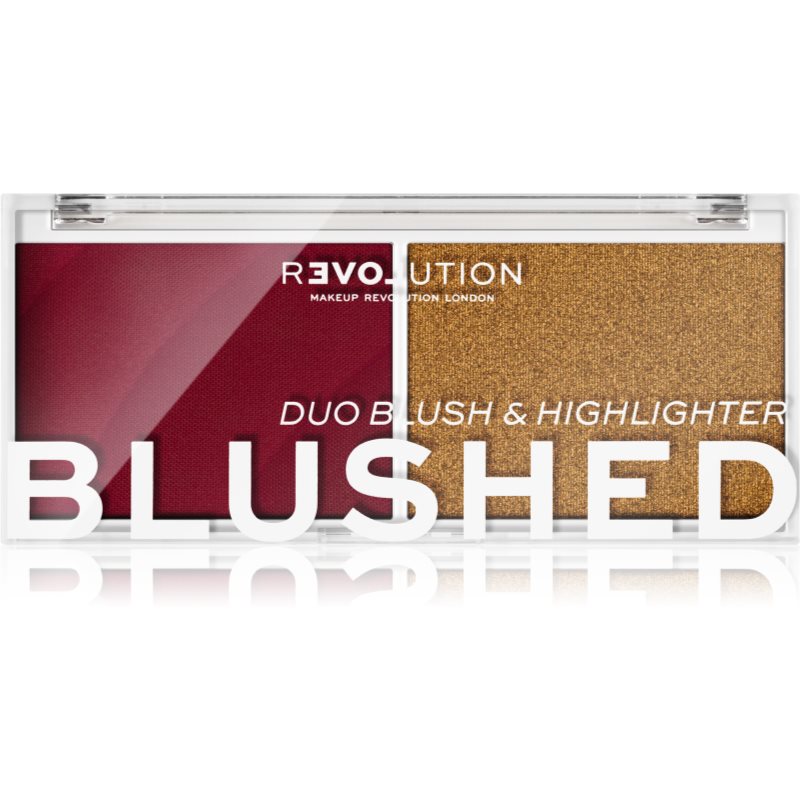 Revolution Relove Colour Play tvářenka s rozjasňovačem odstín Wishful 5,8 g