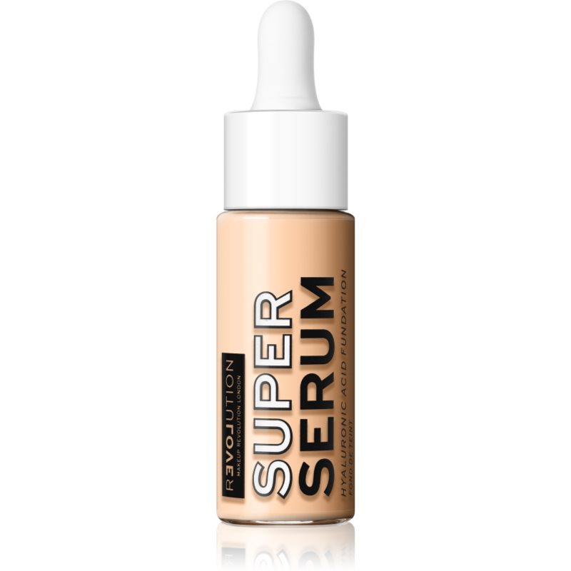

Revolution Relove Super Serum легкий тональний крем з гіалуроновою кислотою відтінок F2
