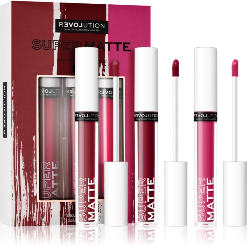 

Revolution Relove Super Matte Liquid Lip набір губних помад відтінок Kiss
