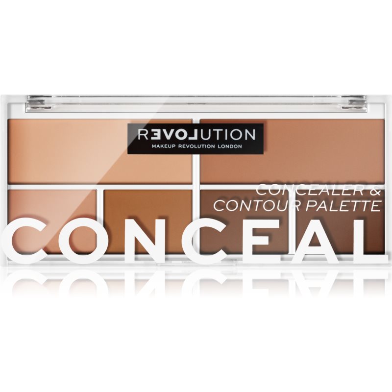 Revolution Relove Conceal Me Concealer & Contour Palette 11,2 g kontúrovacia paletky pre ženy Medium