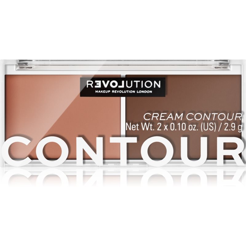 Revolution Relove Colour Play контурна палетка для обличчя дуо відтінок Medium 6 гр