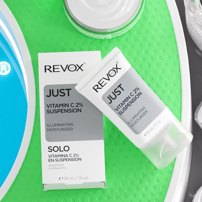 Revox B77 Just Vitamin C 2% Suspension feuchtigkeitsspendende Creme für strahlenden Glanz für Gesicht und Hals 30 ml