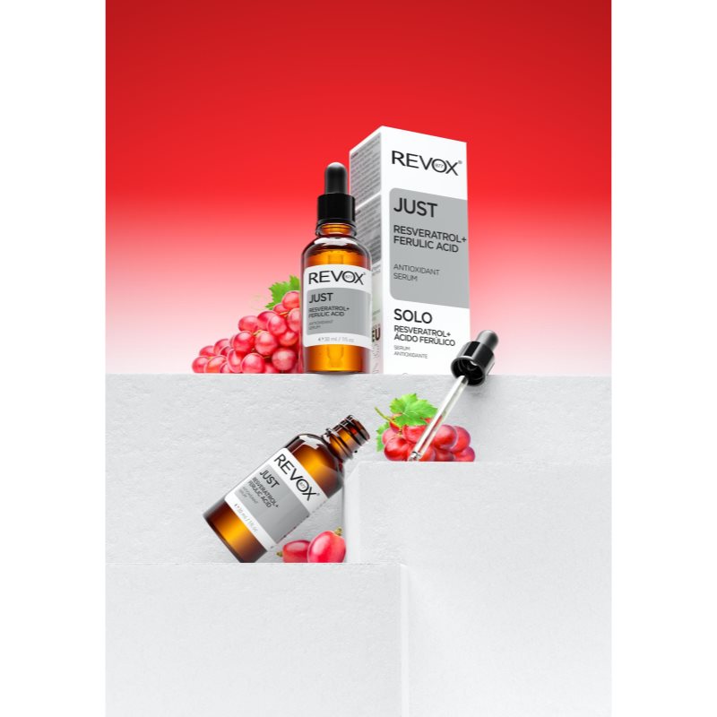 Revox B77 JUST Resveratrol + Ferulic Acid Antioxidationsserum für Gesicht und Hals 30 ml