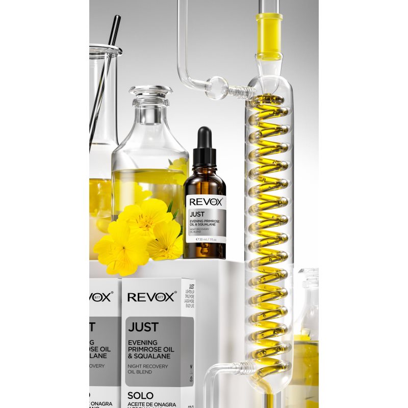 Revox B77 JUST Evening Primrose Oil & Squalane regenerierendes Nachtöl regeneriert die Hautbarriere 30 ml