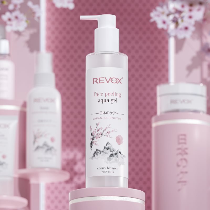 Revox B77 Japanese Routine Face Peeling Aqua Gel sanftes Reinigungs-Peeling für das Gesicht 250 ml