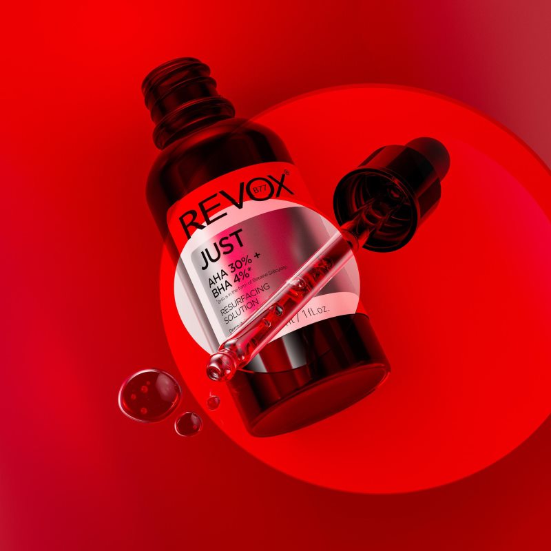 Revox B77 JUST AHA 30% + BHA 4% glättendes Peeling-Serum zur Erneuerung der Hautoberfläche 30 ml