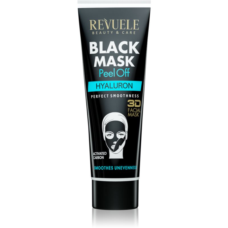 Revuele Black Mask Peel Off Hyaluron purifying peel-off mask with activated charcoal 80 ml
