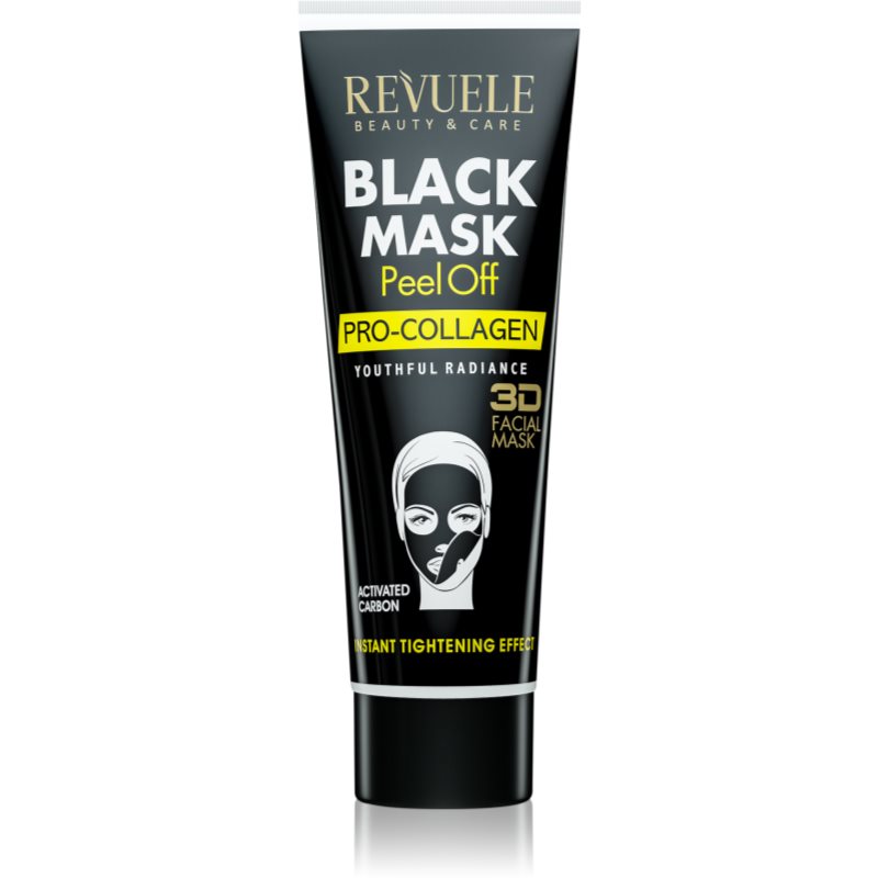 Revuele Black Mask Peel Off Pro-Colagen Peel-Off-Maske zur Festigung der Haut 80 ml