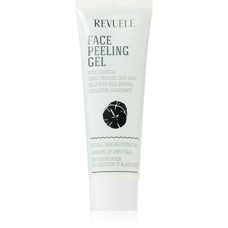 Revuele Face Peeling Gel Charcoal exfoliante limpiador con carbón activo 80 ml