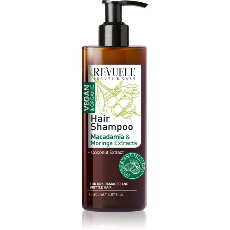 Revuele Vegan & Organic vlažilni šampon za suhe in poškodovane lase 400 ml