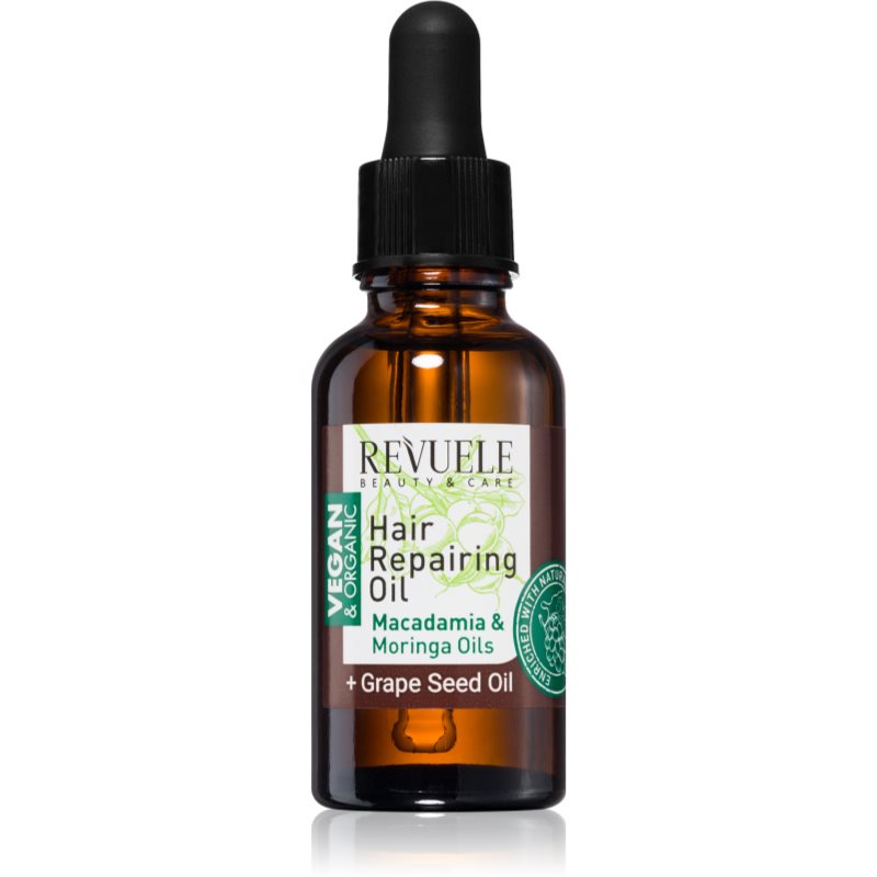 Revuele Vegan & Organic Hair Repairing Oil nourishing oil for hair strengthening 30 ml
