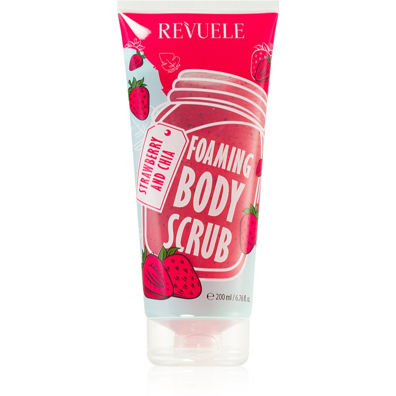 Revuele Foaming Body Scrub Strawberry and Chia moisturising body scrub 200 ml
